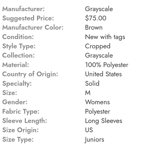 Grayscale Top - Picture 8 of 8